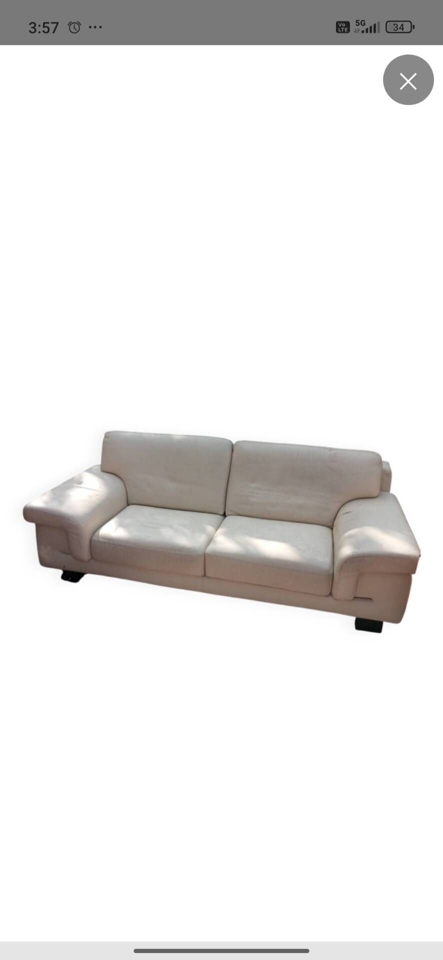 Canapé vintage en cuir 3 place
