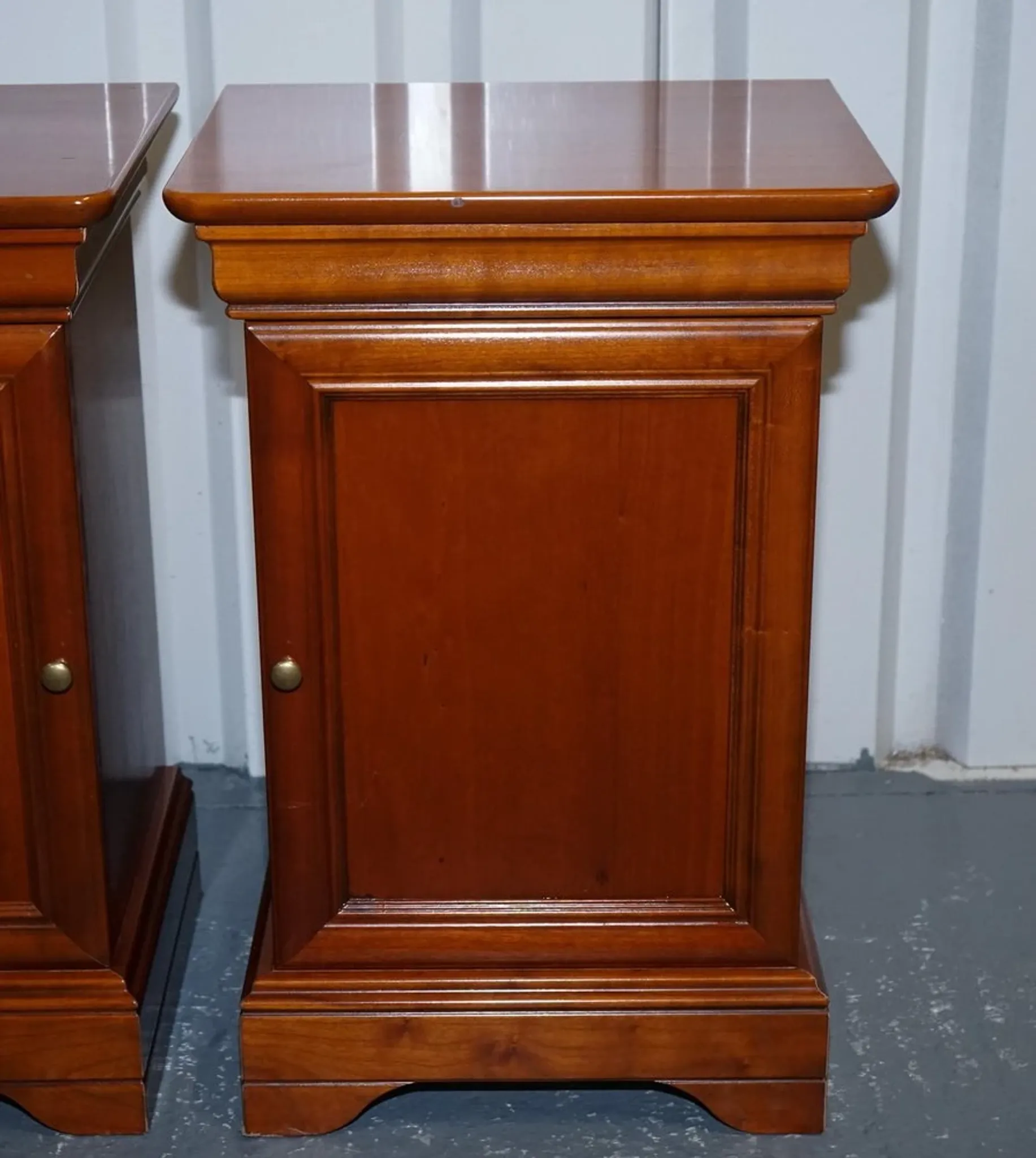 Vintage Cherry Nightstands, France, Set of 2