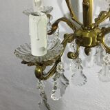 Chandelier With 4 Lights Bronze And Tassels