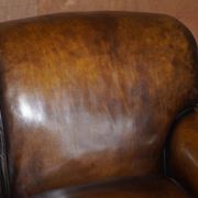 Howard & Son leather canapé, restored vintage, 3-seater