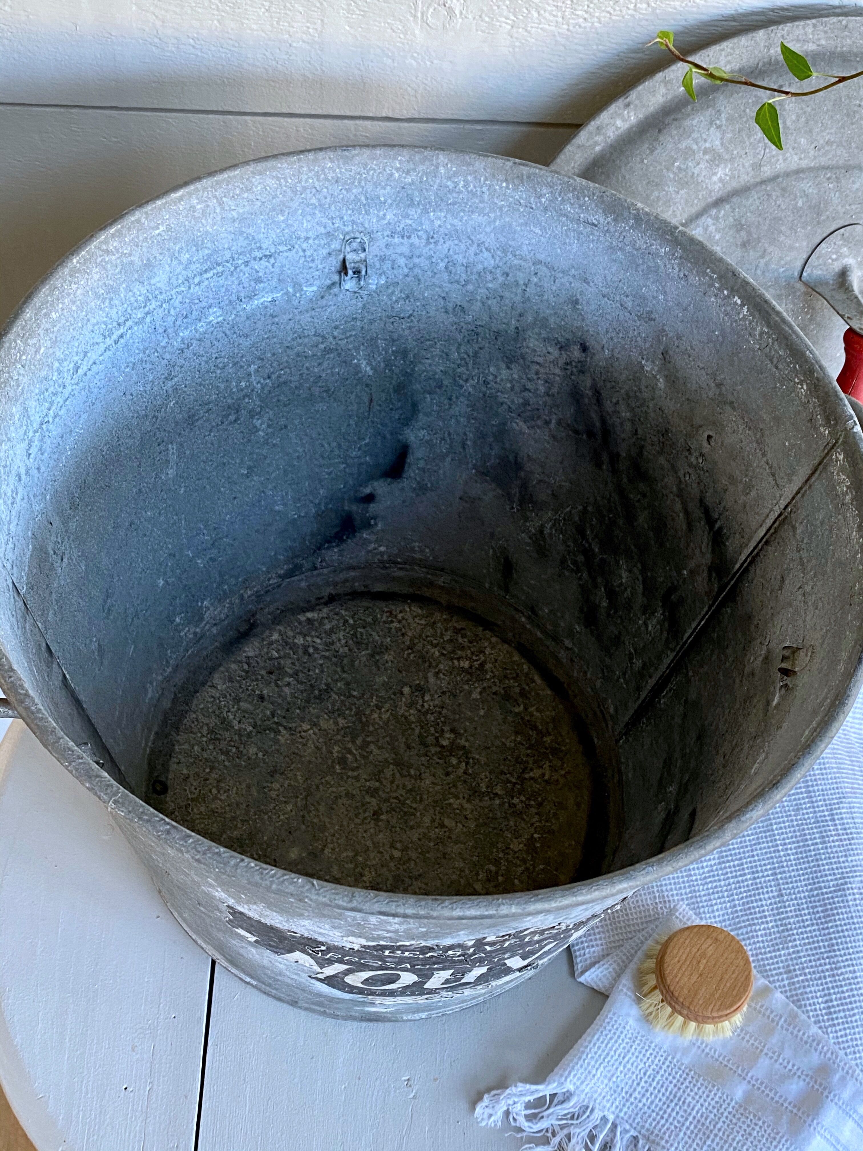 Old zinc washing machine