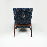 Lounger with footstool and neck pillow
