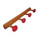 Vintage wall coat rack