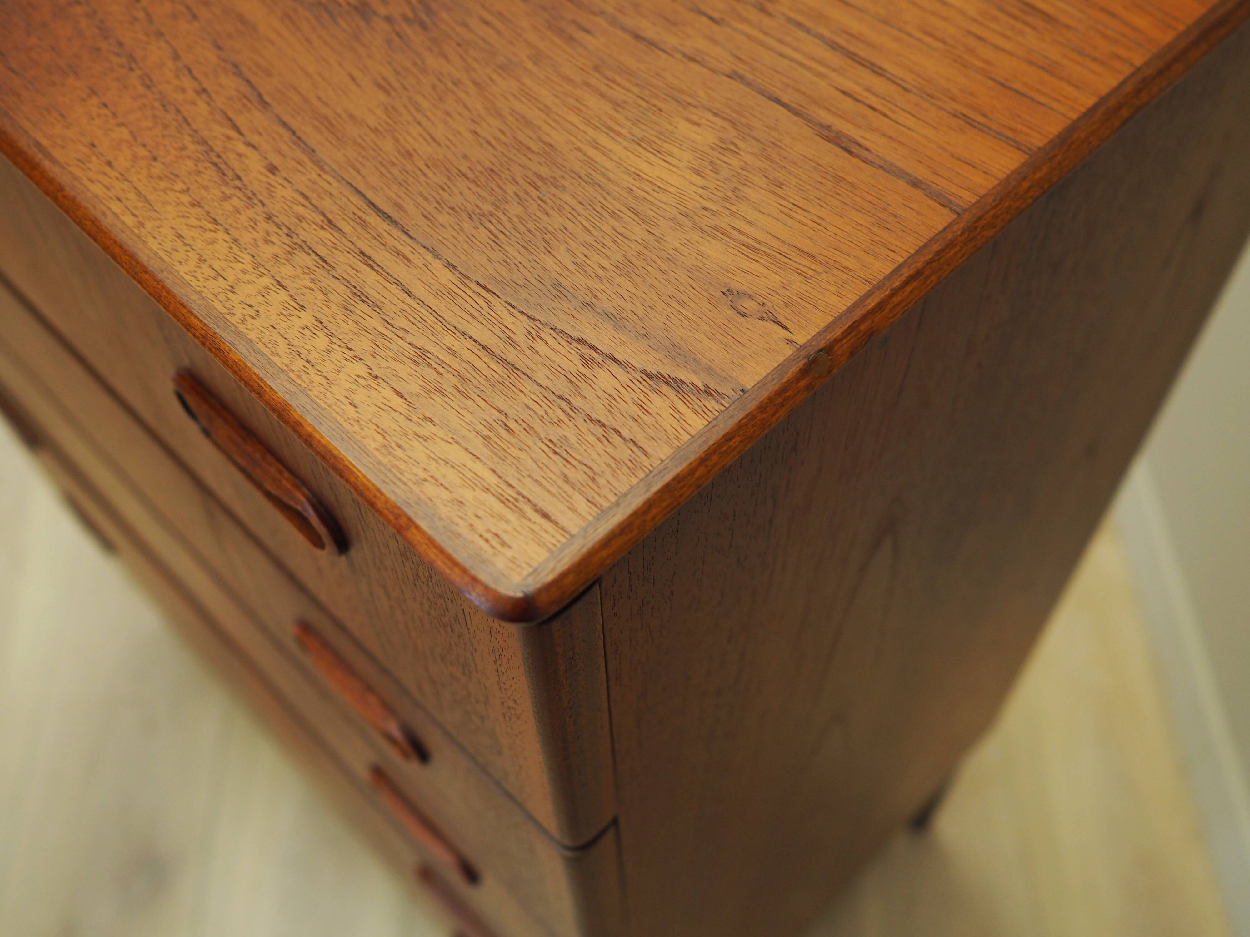 Teak chest of drawers, Danish design, 1970s, production: Denmark