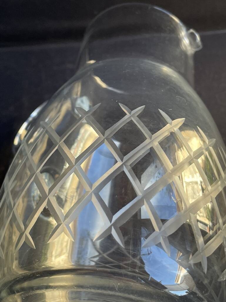 A cut crystal pitcher – Cristalleries Royales de Champagne