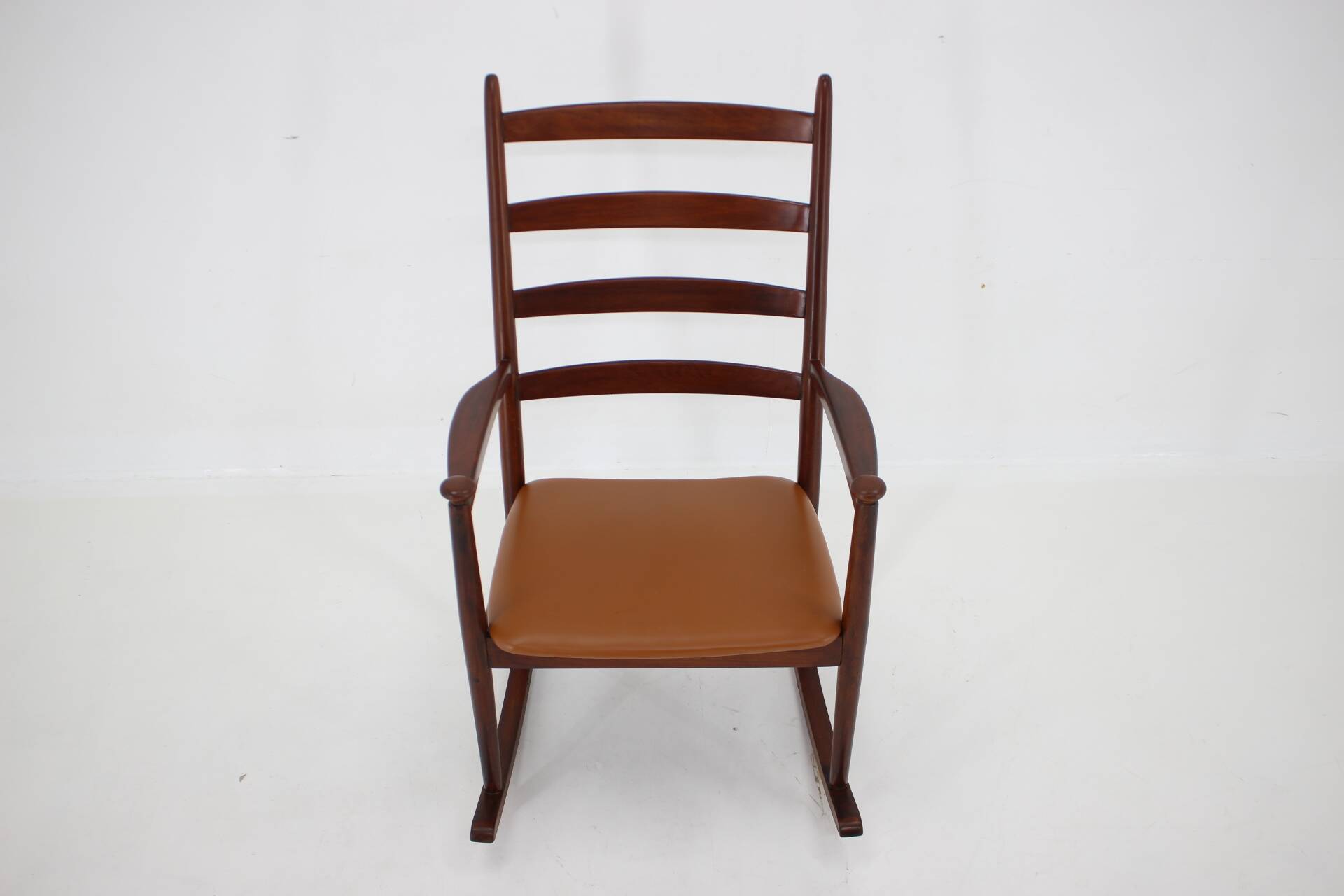 Niels Eilersen Beech Rocking Chair, Denmark 1960s