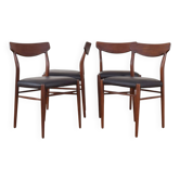 Chaises de salle à manger en teck du milieu du siècle par Gustav Herkströter pour Lübke, années 1960, ensemble.