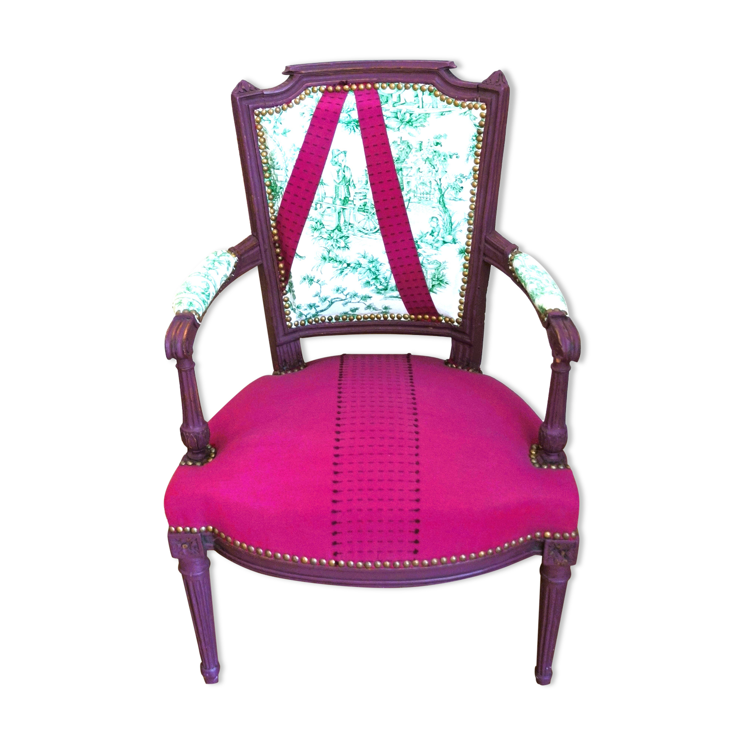 Louis XVI armchair restyled