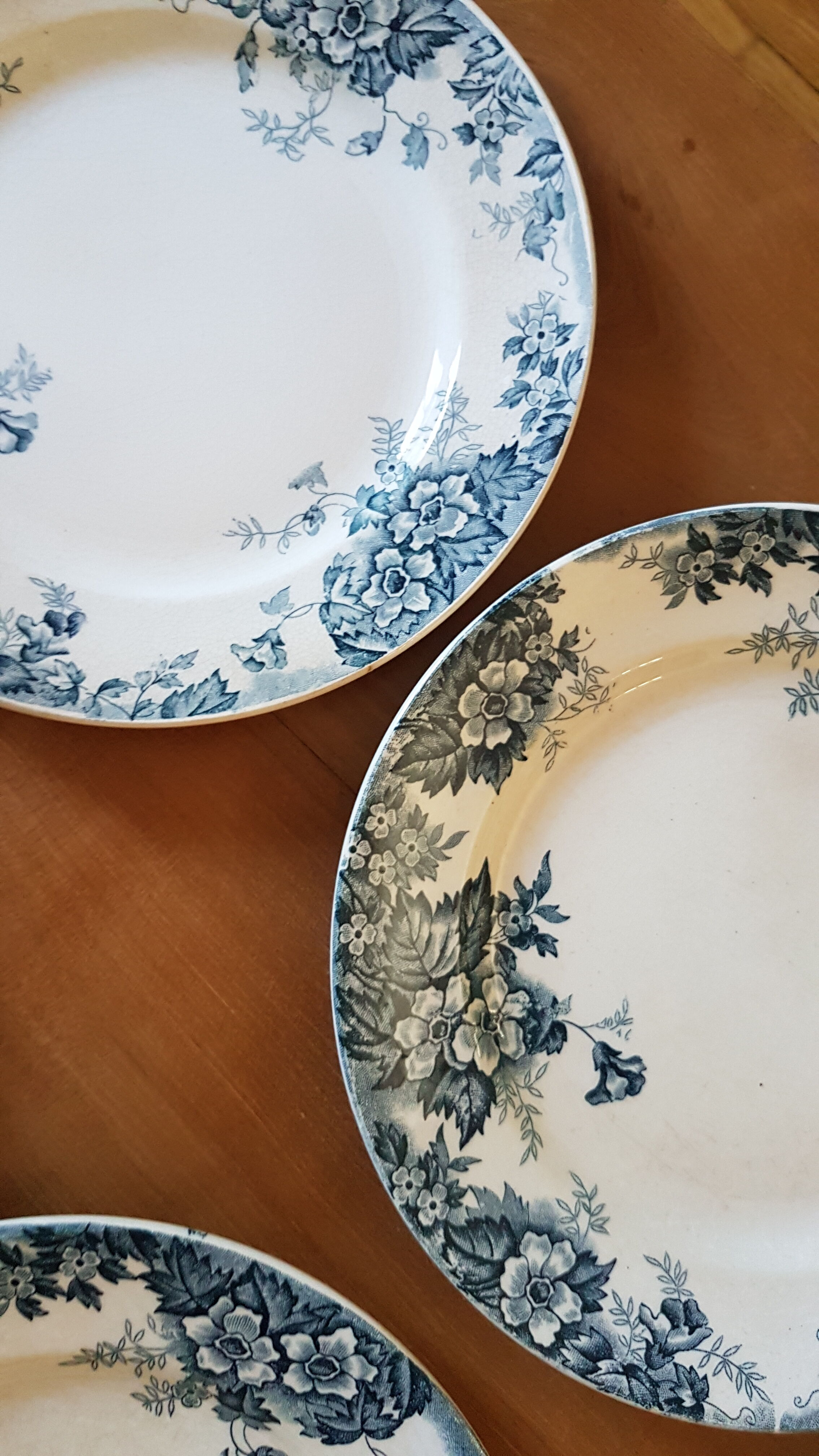 Set of 8 flat plates Saint Amand and Hamage