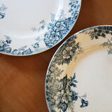 Set of 8 flat plates Saint Amand and Hamage