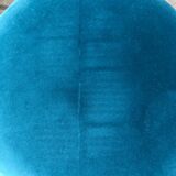 Stool velvet blue duck Red Edition