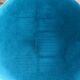 Stool velvet blue duck Red Edition