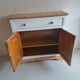 Small old sideboard painted blue and white