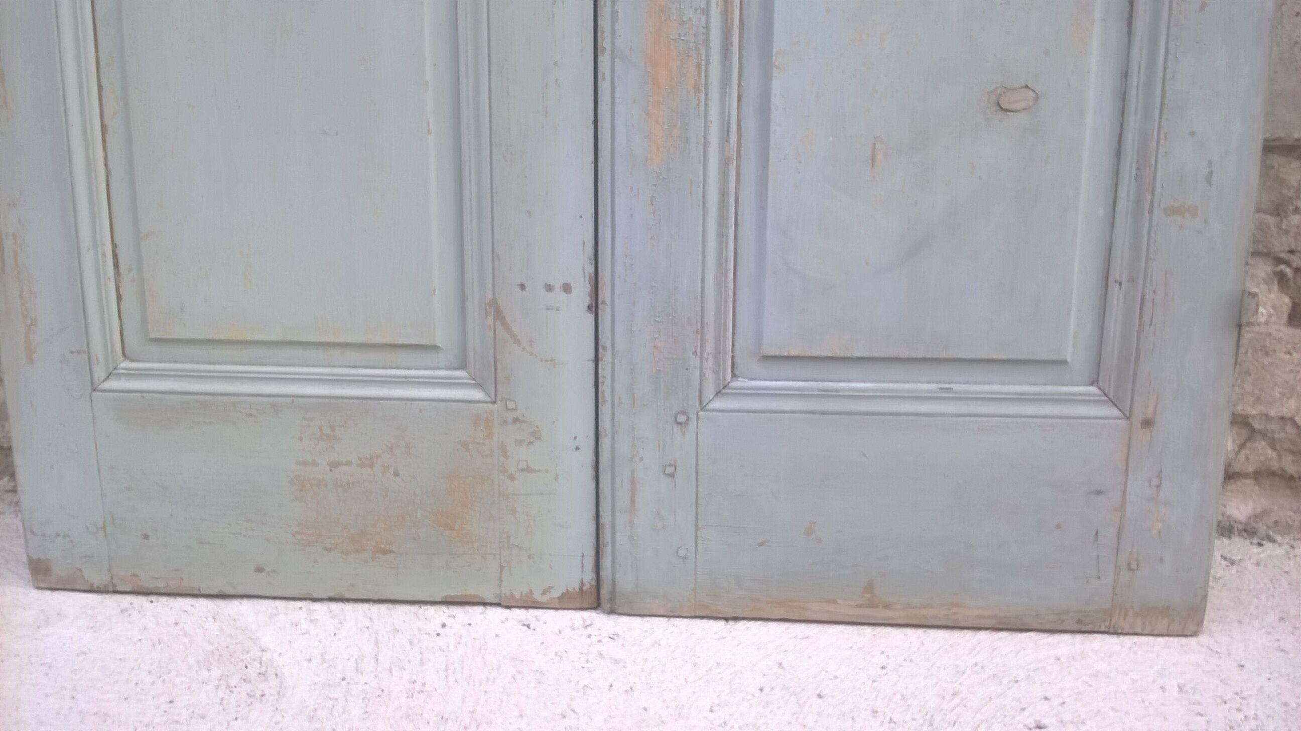 Set of 2 molded old communication doors