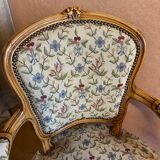 Paire de cabriolets de style Louis XV