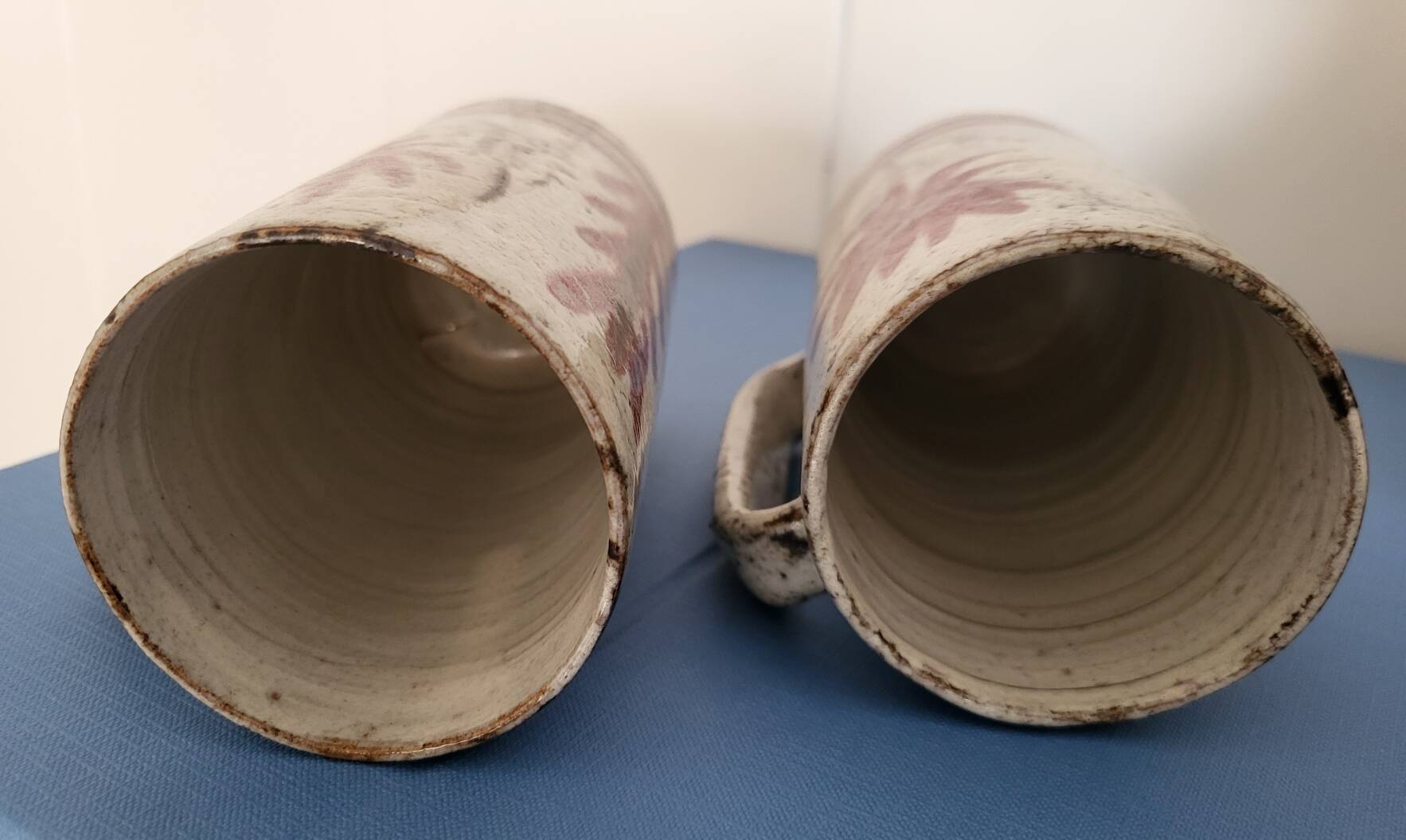 Pair of mugs Gustave Reynaud - 1950s/60s - ceramic Le Mûrier