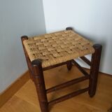 Tabouret bois et corde