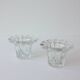 Vintage 1980s Reims-Style Glass Candle Holders