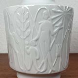 Vintage White Porcelain Vase from the Paradies Series by Kurt Wendler for Edelstein Bavaria, 1970s