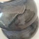 4 handmade ceramic bowls – Grey-blue glaze and mineral shades