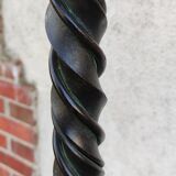 Wrought iron tripod floor lamp
