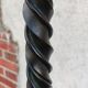 Wrought iron tripod floor lamp