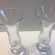 Duo of Soliflore Vases Candleholders Blown Glass Art Decoration Design
