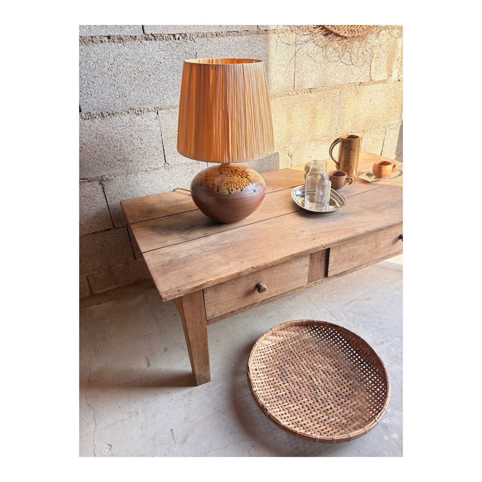 Table basse en chêne