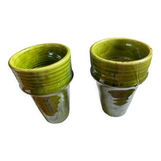 2 Tamegroute light green cups