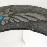 Oval Flower Mirror