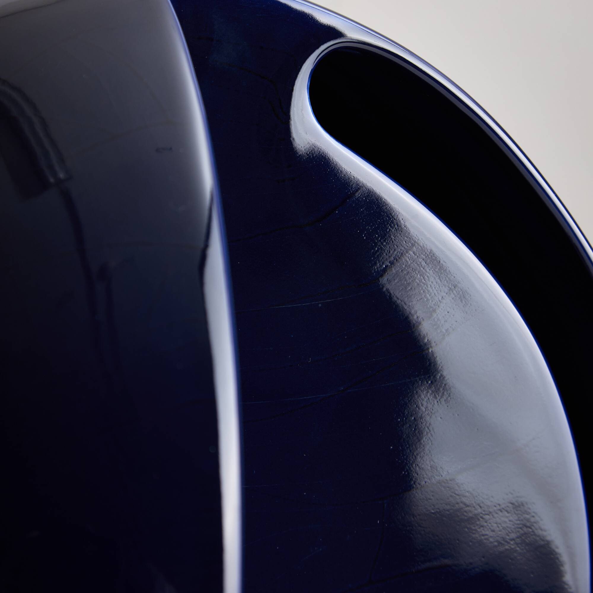 Perdomello 70 Blue Hemisphere Table Lamp, 1970s