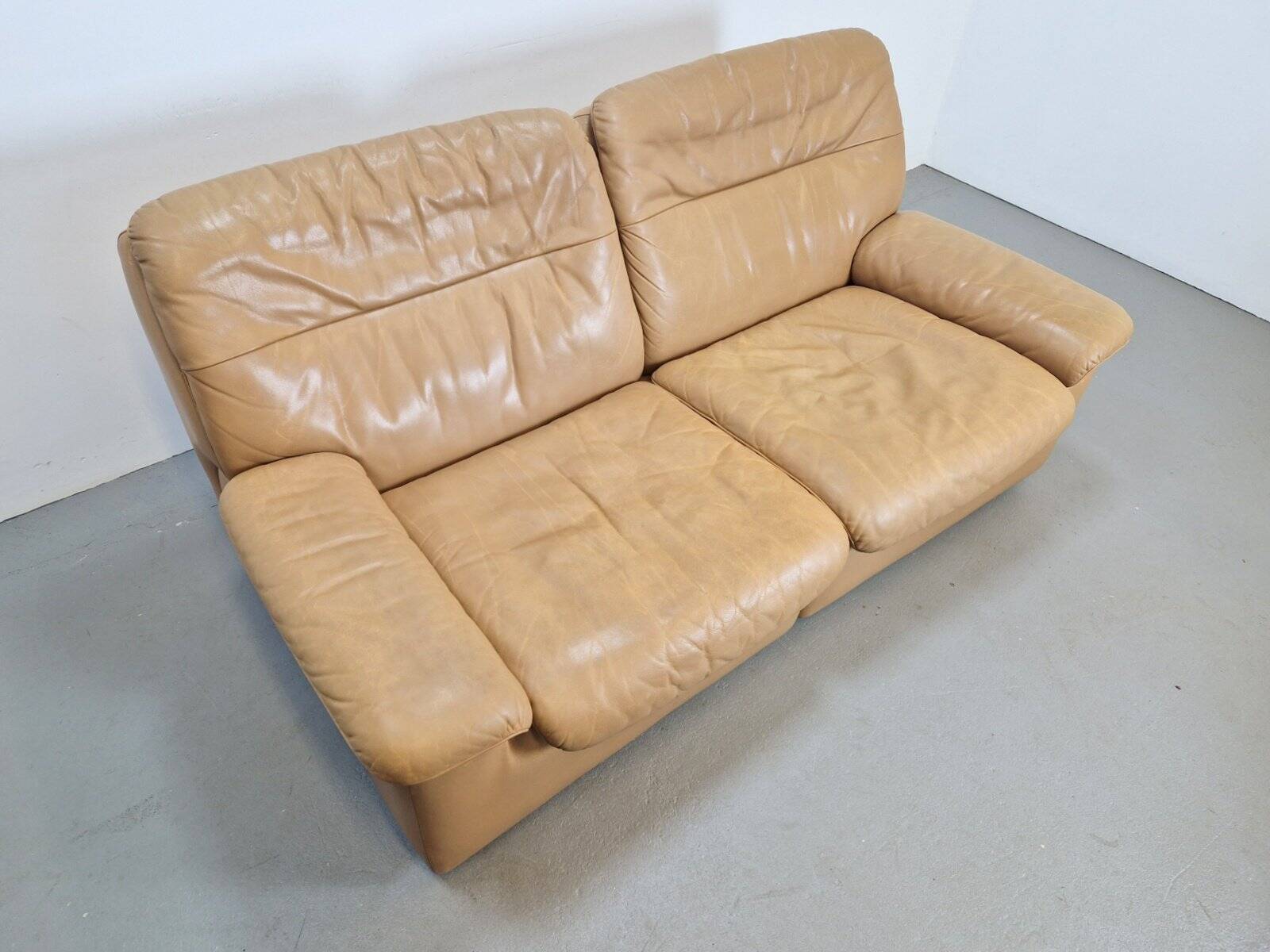 Vintage Leather DS 66 2-Seater Sofa by Carl Larsson for de Sede, 1970s