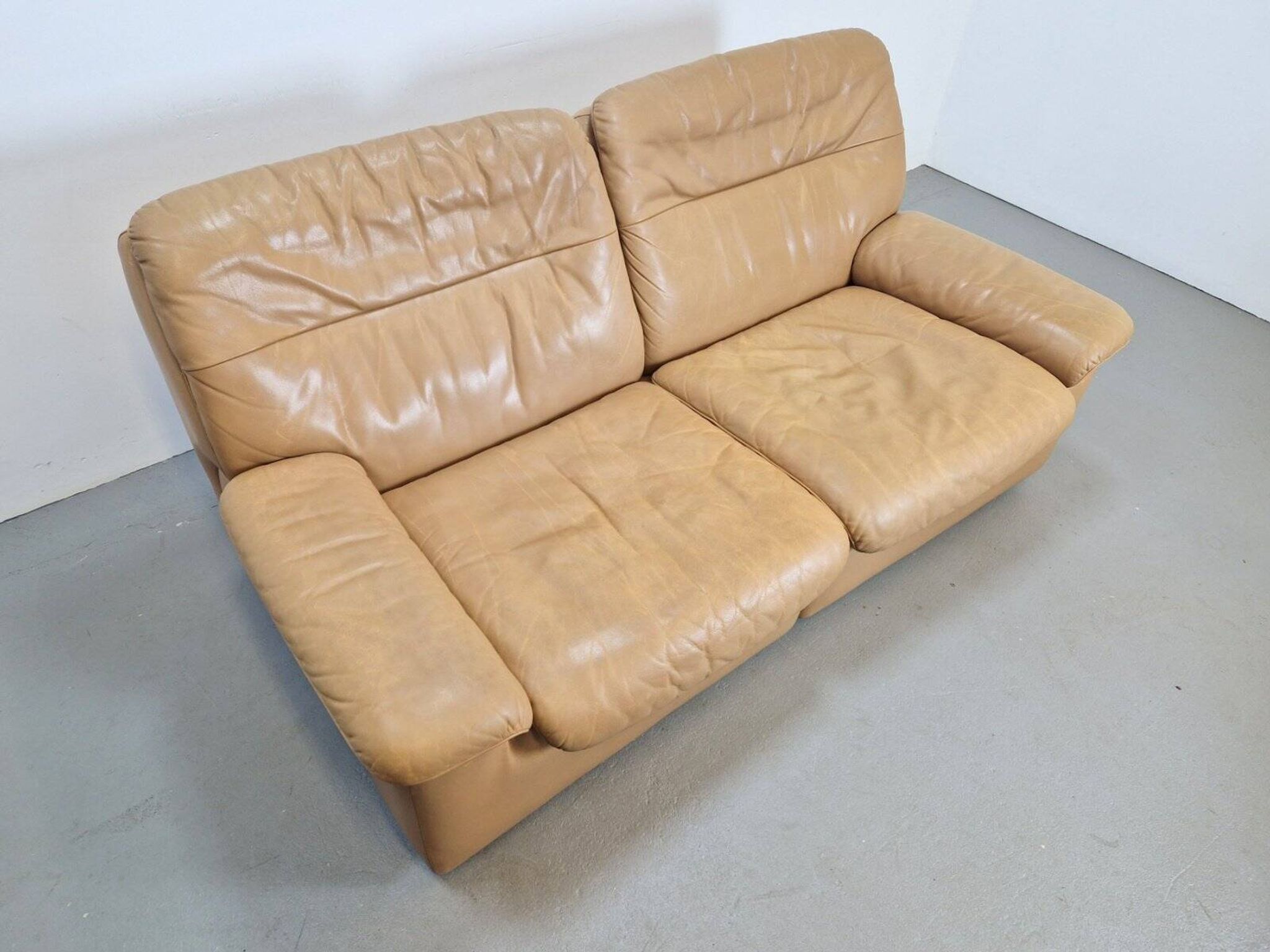 Vintage Leather DS 66 2-Seater Sofa by Carl Larsson for de Sede, 1970s