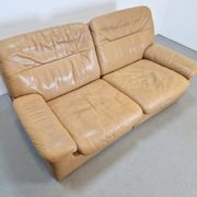 Vintage Leather DS 66 2-Seater Sofa by Carl Larsson for de Sede, 1970s