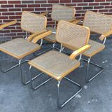 Ensemble de 4 chaises Cesca modèle B64 Cesca Marcel breuer
