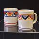 Set of 2 vintage Mobil advertising mugs in very good condition.