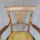Kohn No. 196 curved wood bistro armchair, new cane