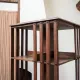 Rotating wooden library from the early 20th century.