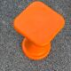 Orange plastic Tam Tam stool 1970