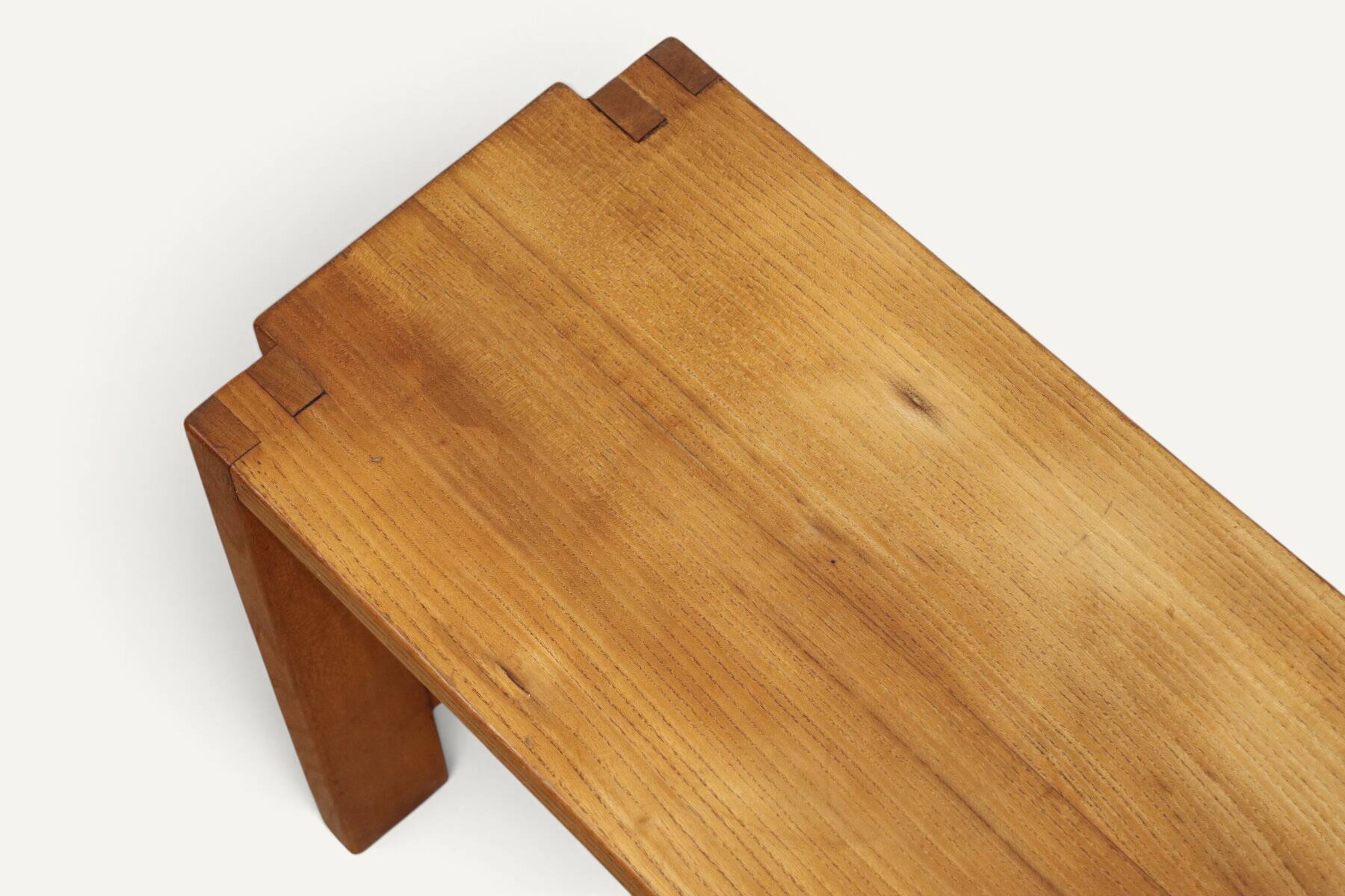S09 bench in solid oak by Pierre Chapo – 1970s