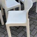 4 chairs model 4875 by Carlo Bartoli for Kartell