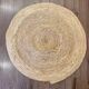 Tapis Rond Naturel Tressé