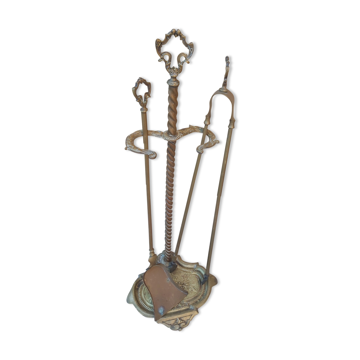 Bronze fireplace servant