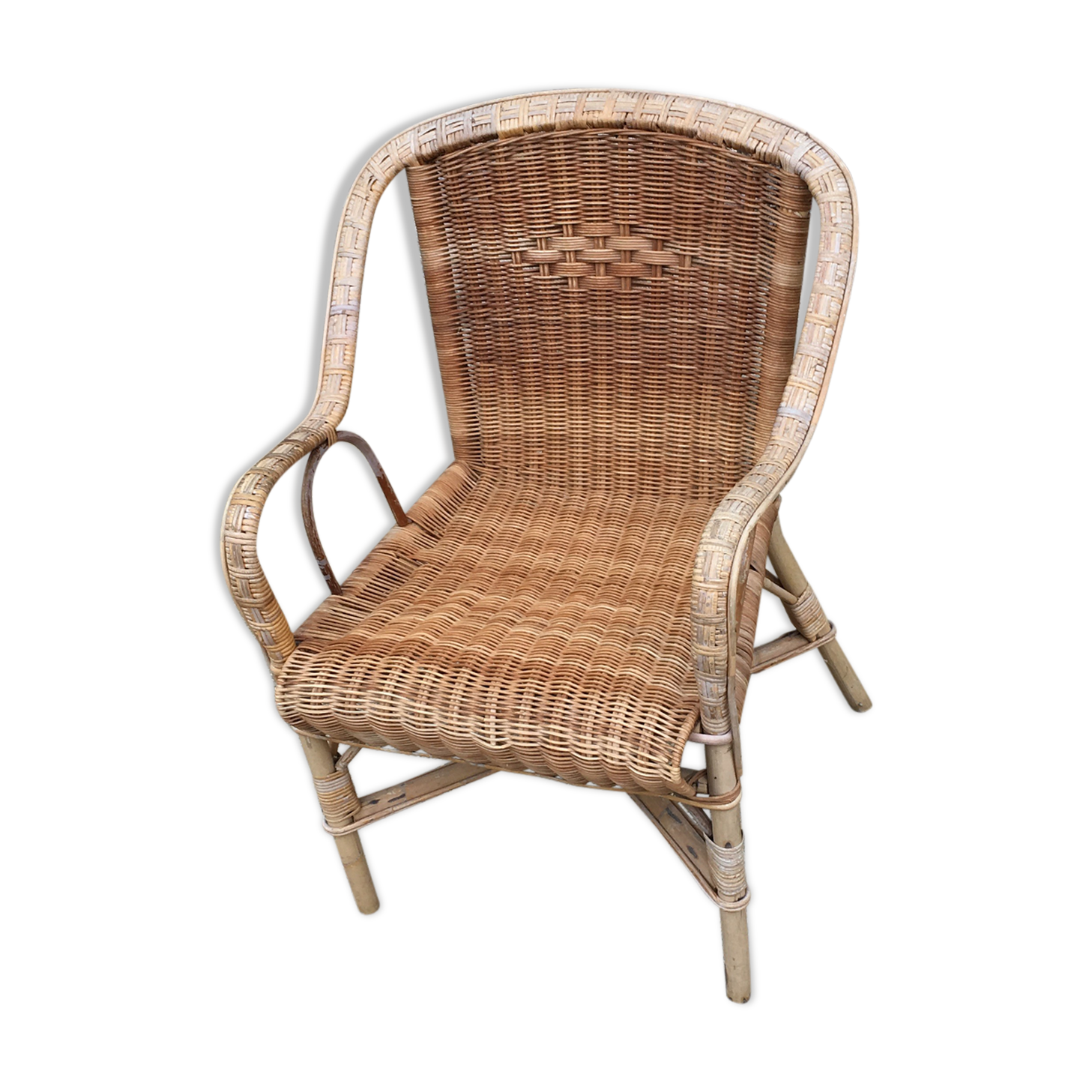 Rattan armchair