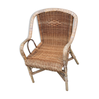 Rattan armchair