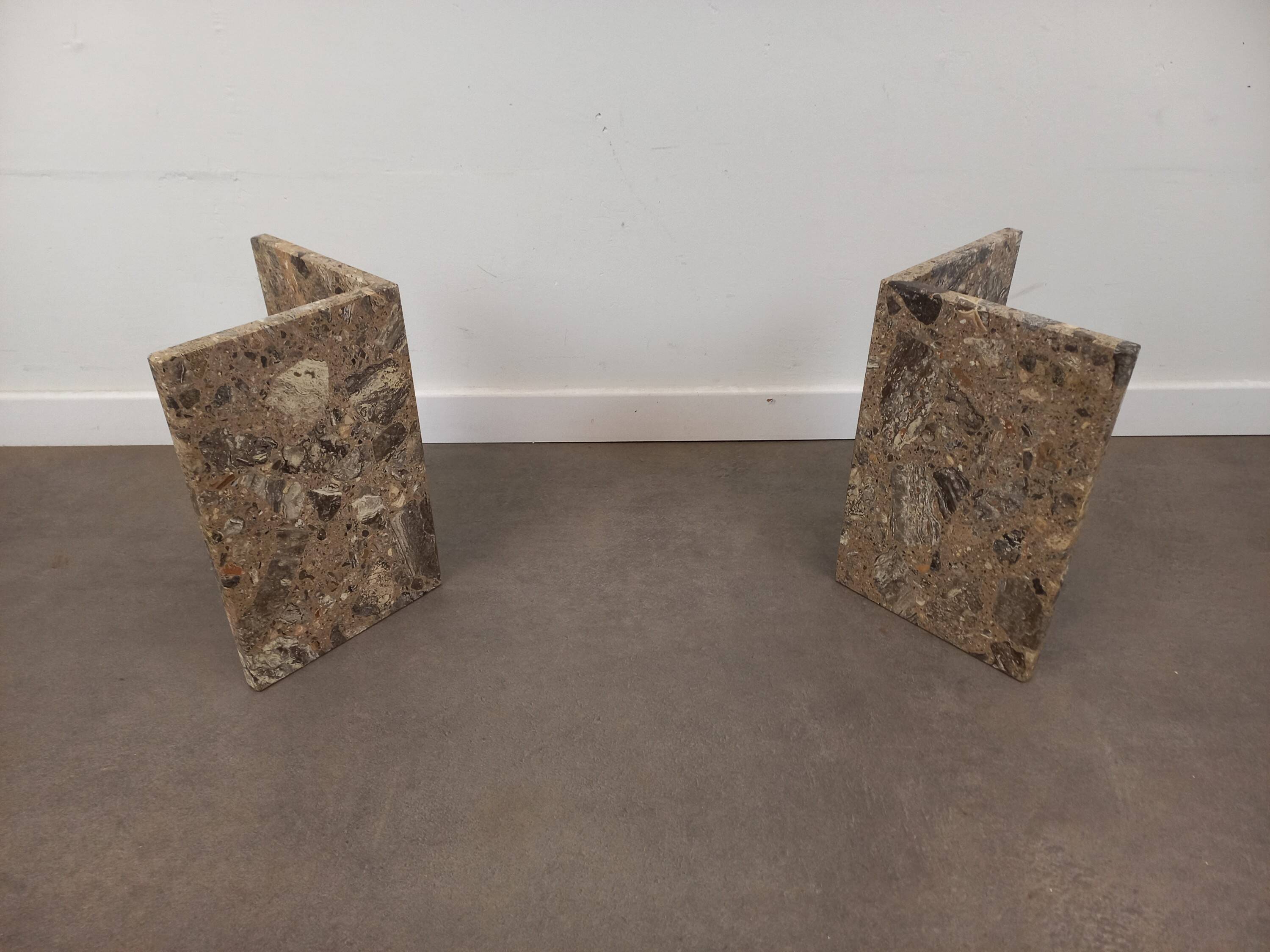 Vintage coffee table in reconstituted stone