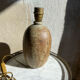 Stoneware foot lamp