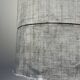Old linen fabric lampshade suspension