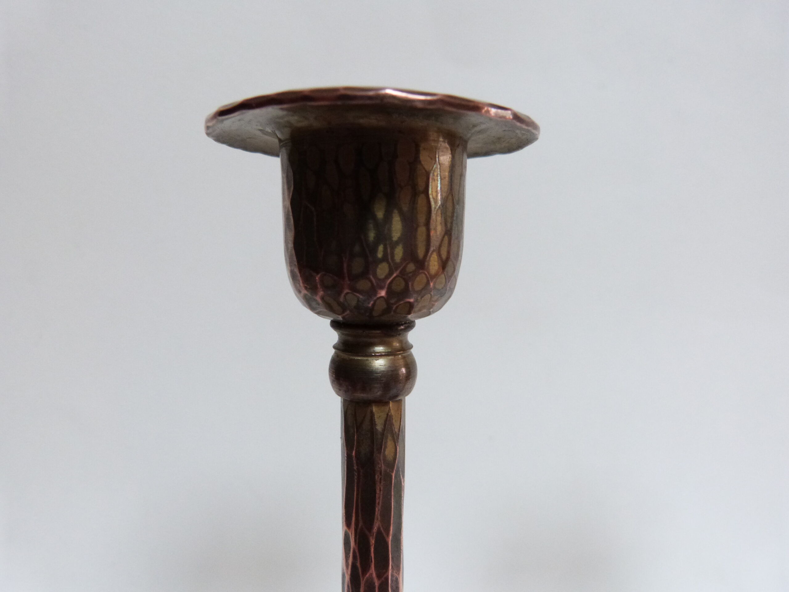 rare pair of arts and crafts USA candlesticks