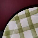 Assiettes écossais vertes Moulin des Loups